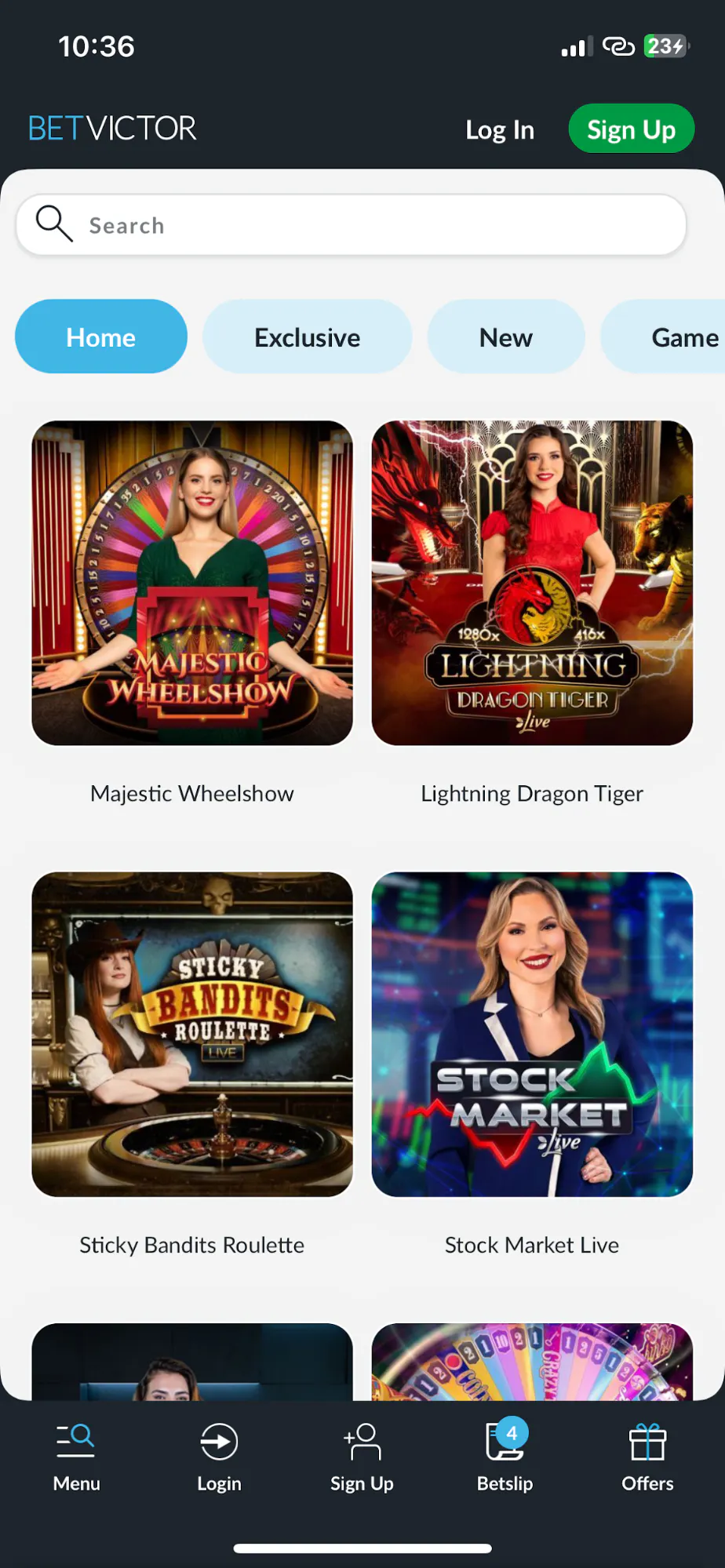 betway live casino