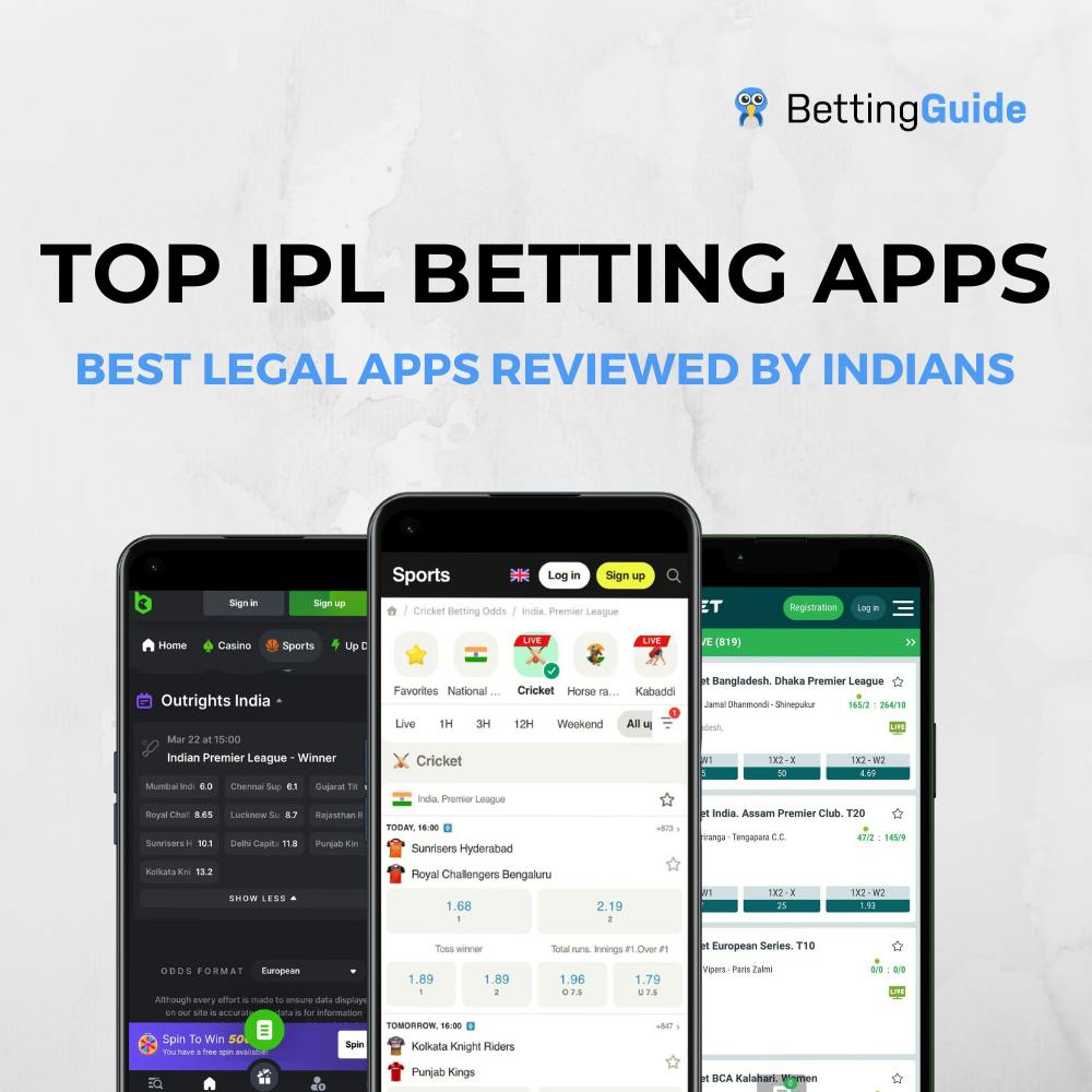 Top IPL betting apps in India. Best legal apps for betting on the Indian Premier League reviewed and tested by Indians.
