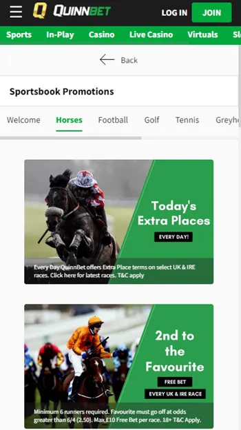 QuinnBet Promotions Ireland 