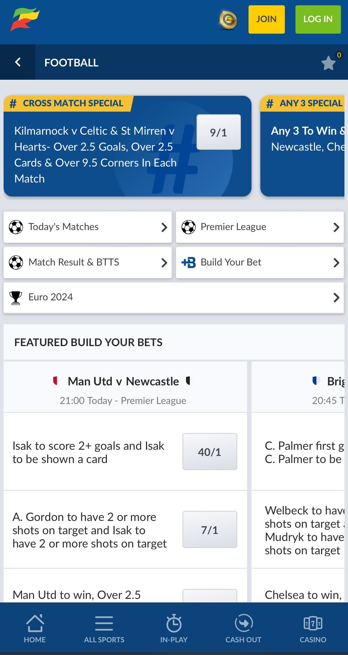 Coral football betting