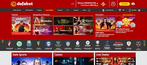 Dafabet home page India