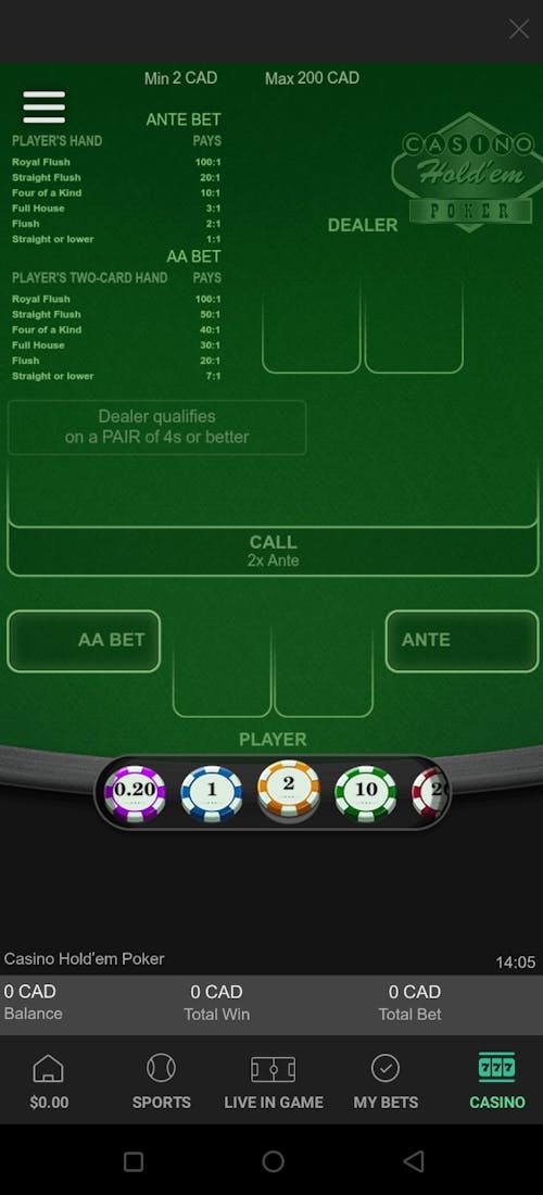 Casino Hold’em Poker at bet365