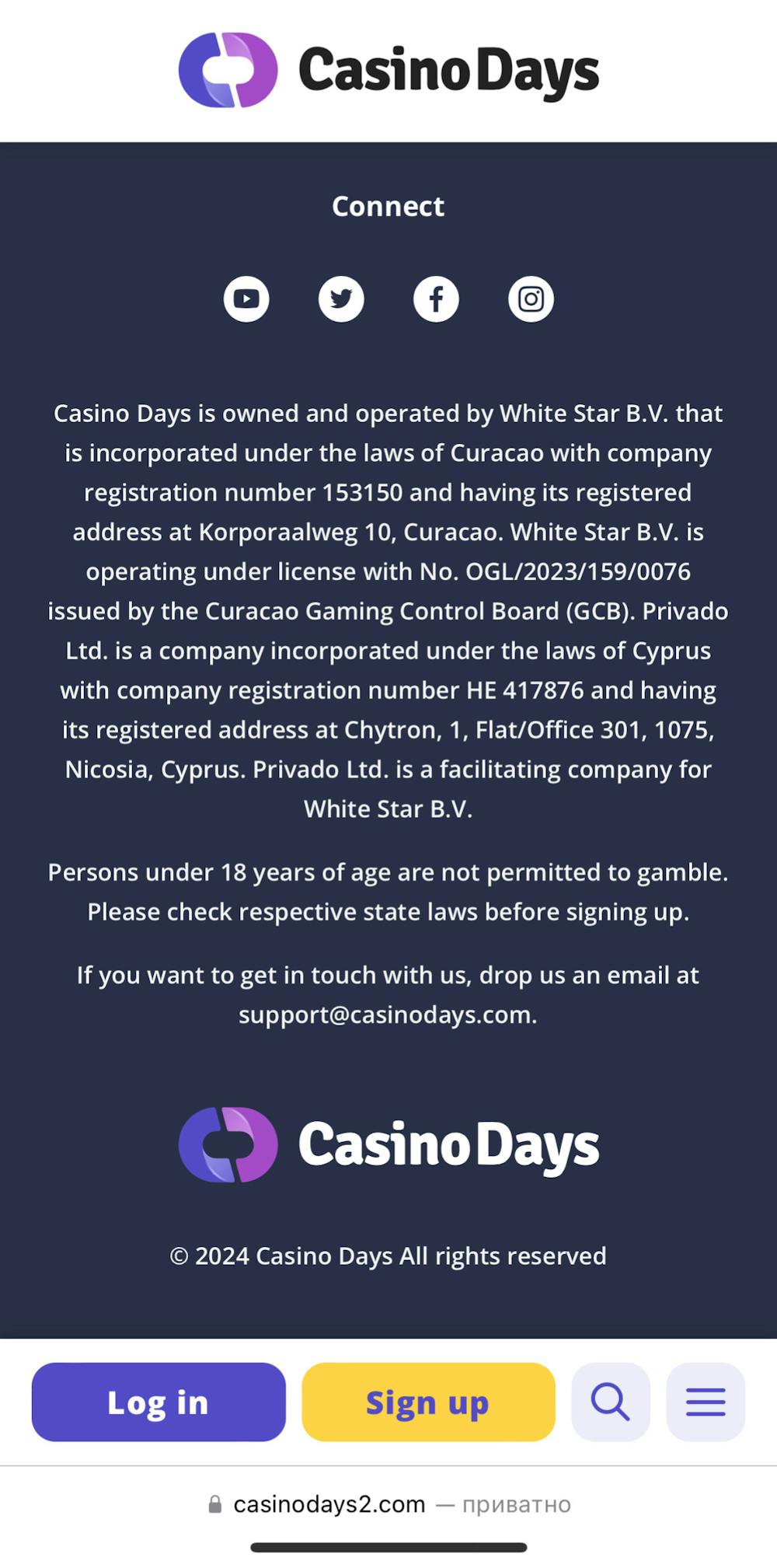 casino-days-statement