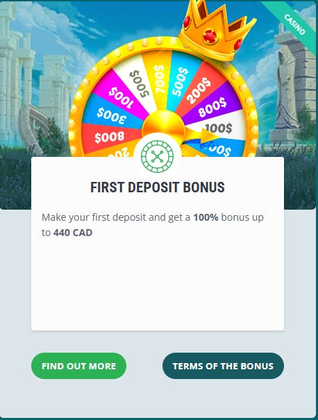 first deposit bonus casino 22bet