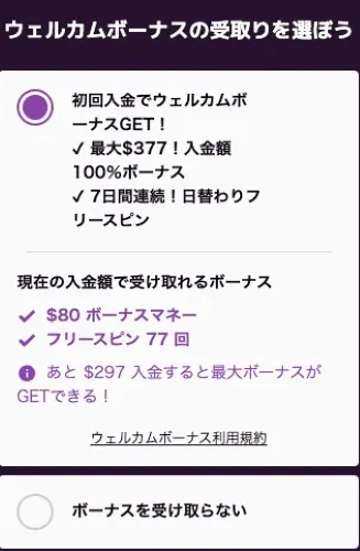 カジノミー アカウント登録 4