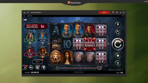 testing royal vegas online slots