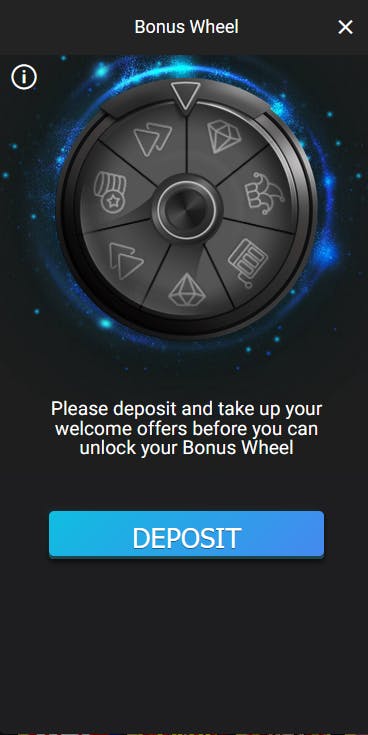 royal vegas bonus wheel on mobile