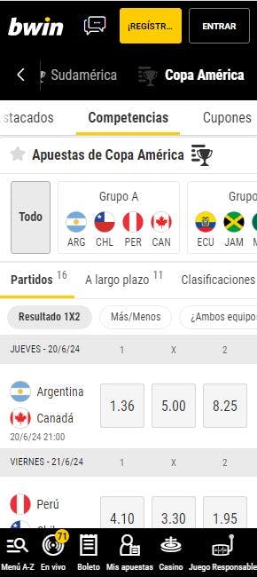 Bwin Copa América