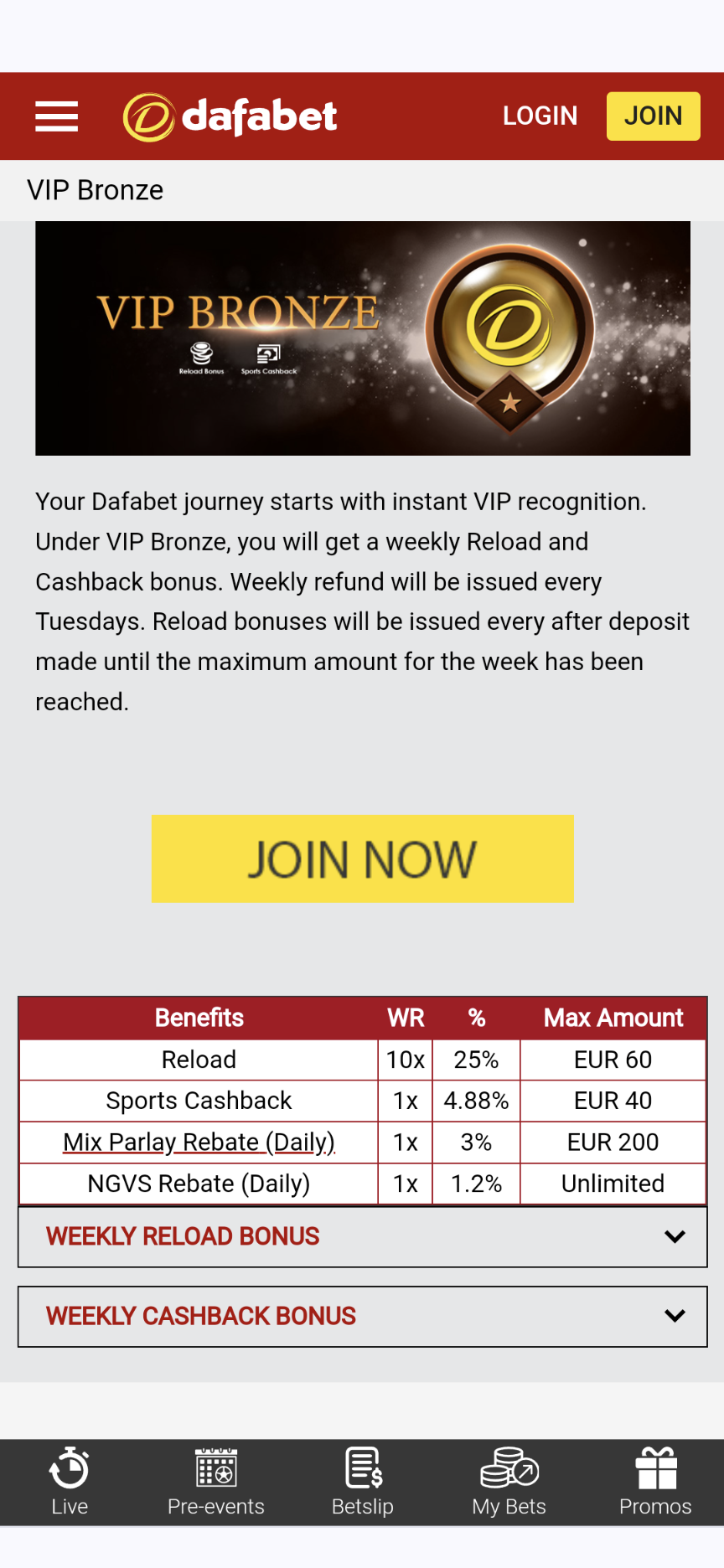 dafabet promotions