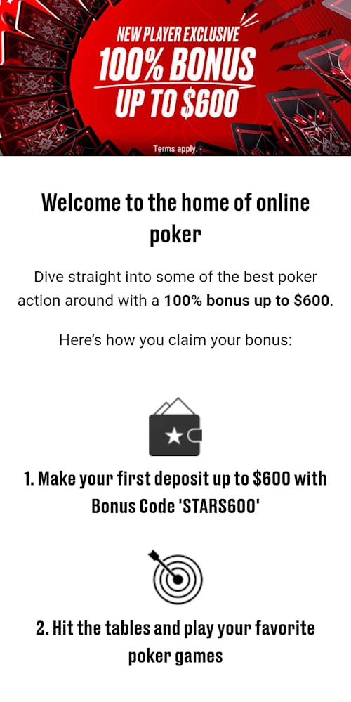 pokerstars poker bonus