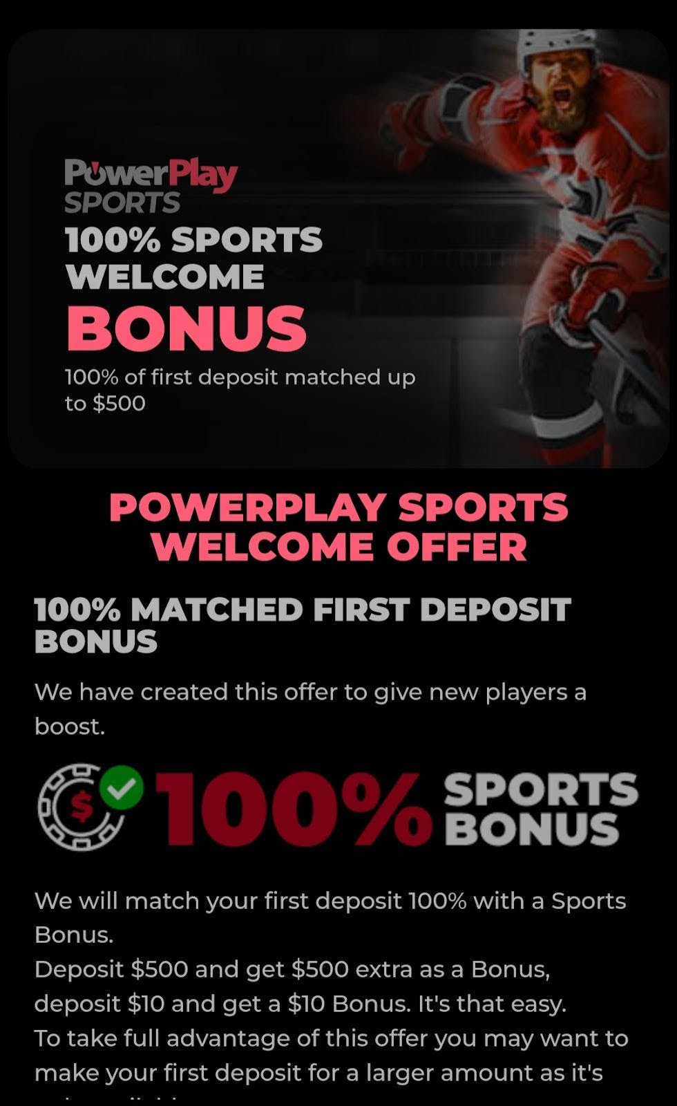 sports bonus campaign at powerplay