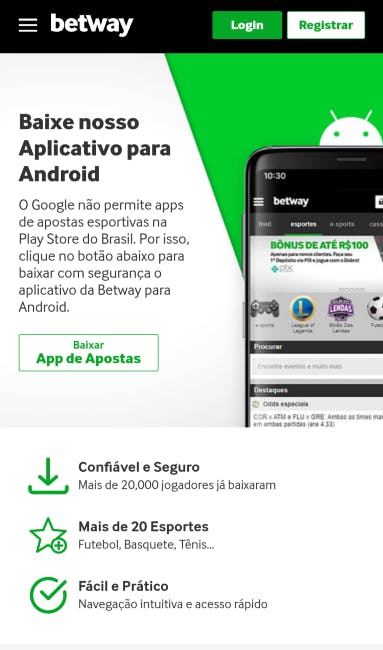 página descarga aplicativo betway