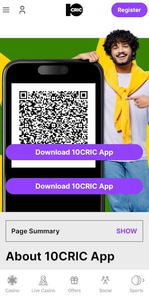Download the 10Cric app