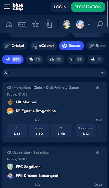 BlueChip app football betting