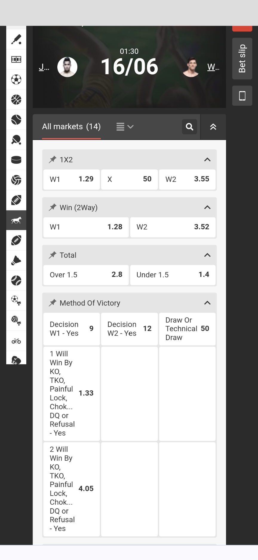 Megapari UFC betting in India