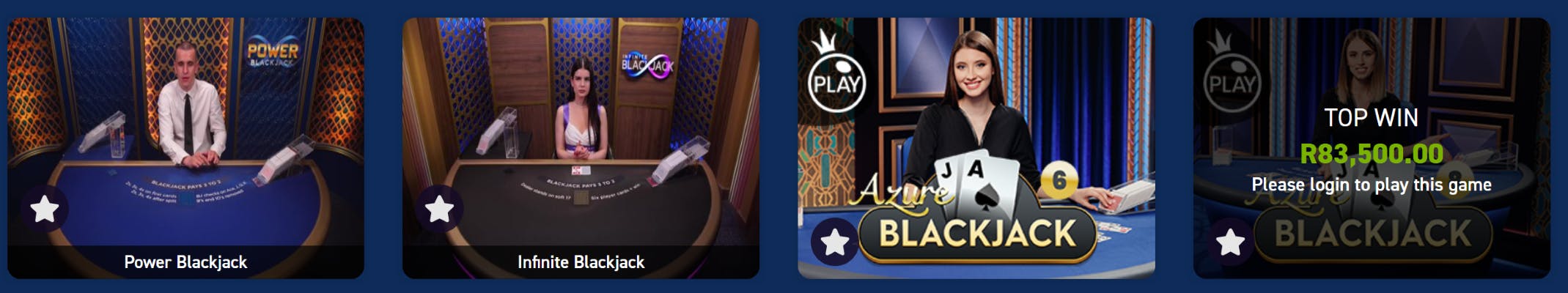 Betfred SA Online Blackjack Games
