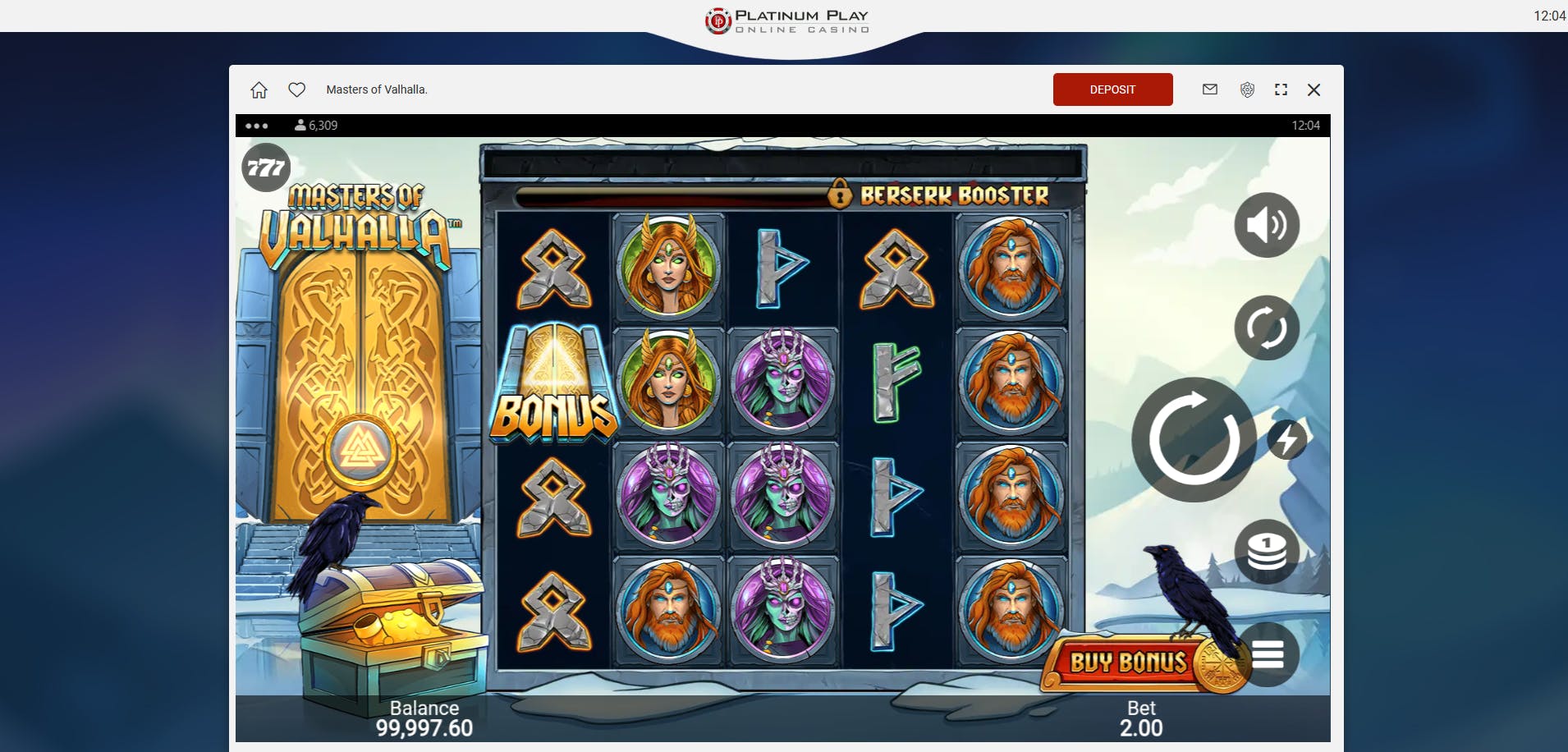 testing slots at platinum play online casino