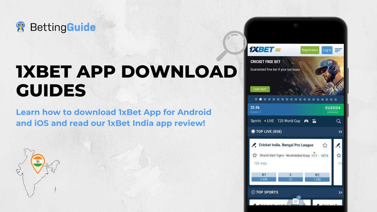 1xBet app download guides in India. Learn how to download the 1xBet app for Android and iOS and read our 1xBet India app review.