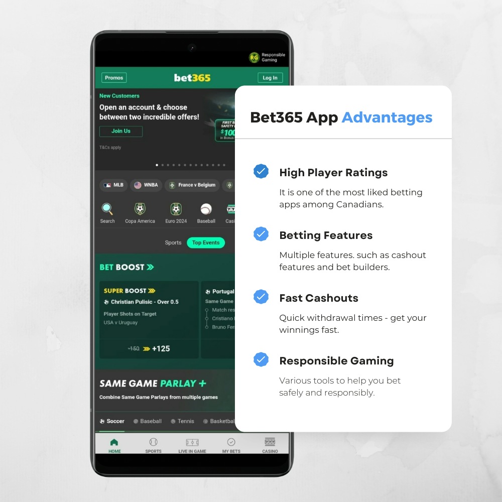 bet365 app pros