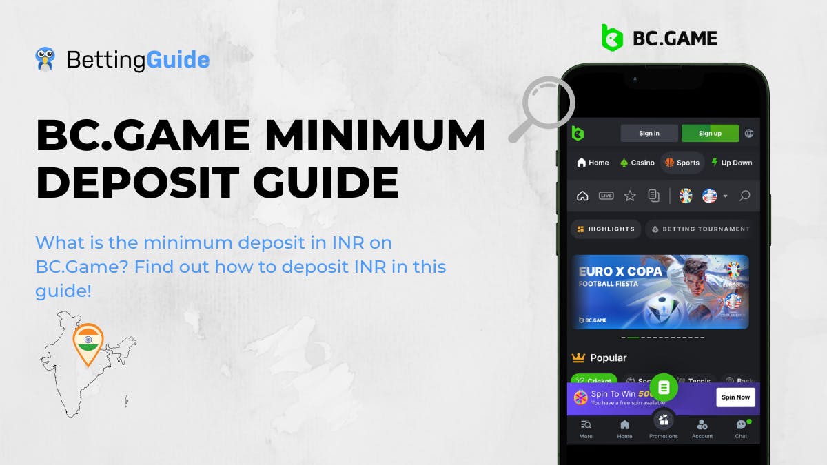 BC Game Minimum Deposit in India