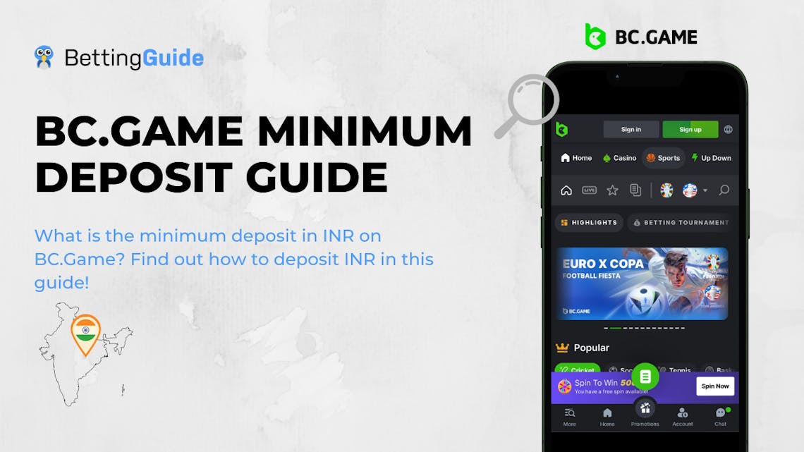 BC Game Minimum Deposit in India