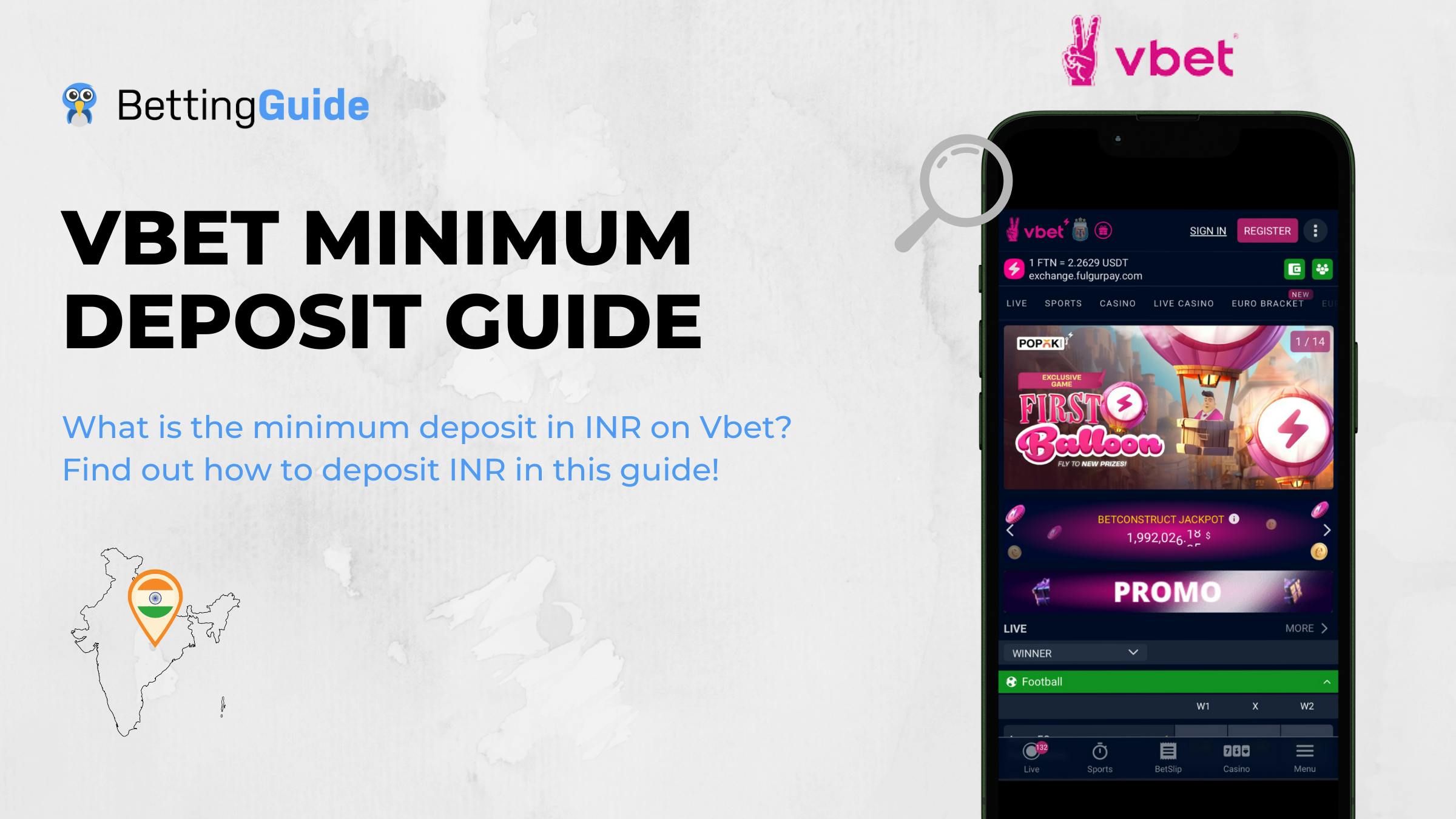 Vbet Minimum Deposit in India