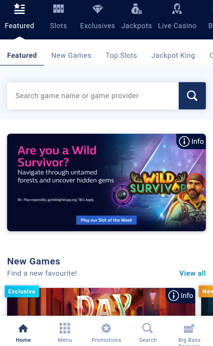 casino games in william hill casino