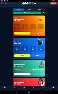 4raBet Android App 6