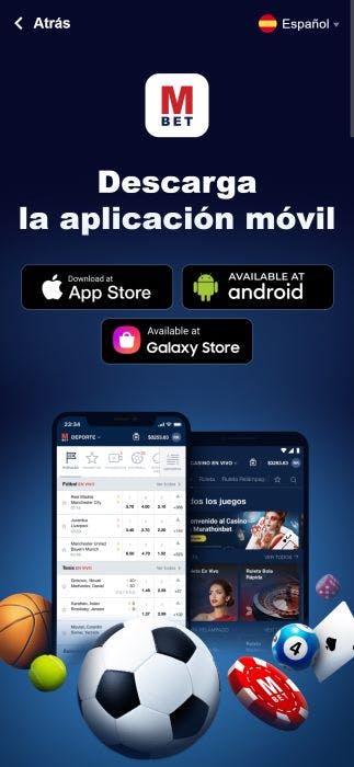 Cómo encontrar los links de descarga de la app de Marathonbet - paso 2