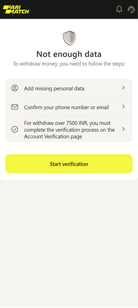 Parimatch Withdrawal Requirements
