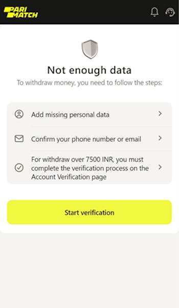 Parimatch Withdrawal Requirements
