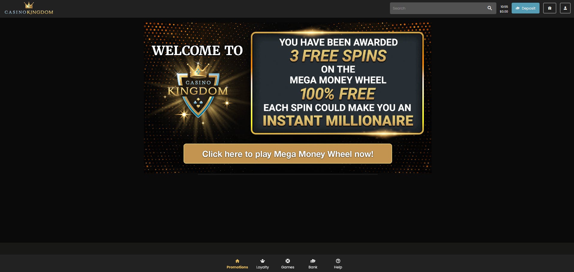 casino kingdom welcome offer
