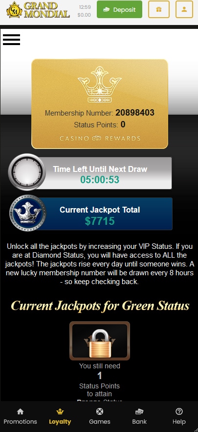 casino rewards membership