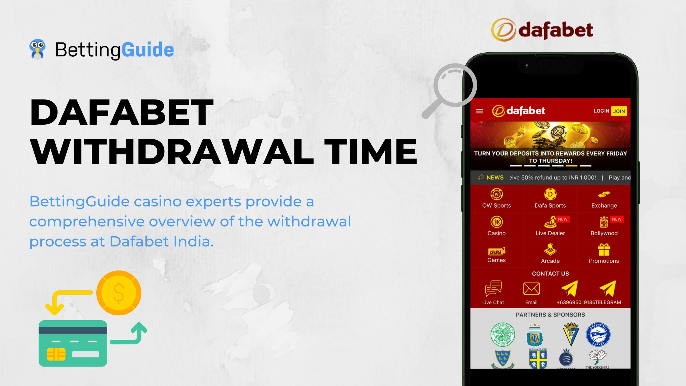 Dafabet withdrawal time India