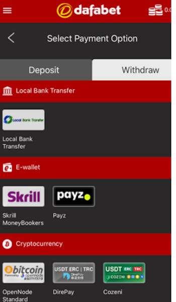 dafabet-withdrawal-method