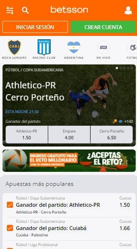 Betsson Argentina apuestas