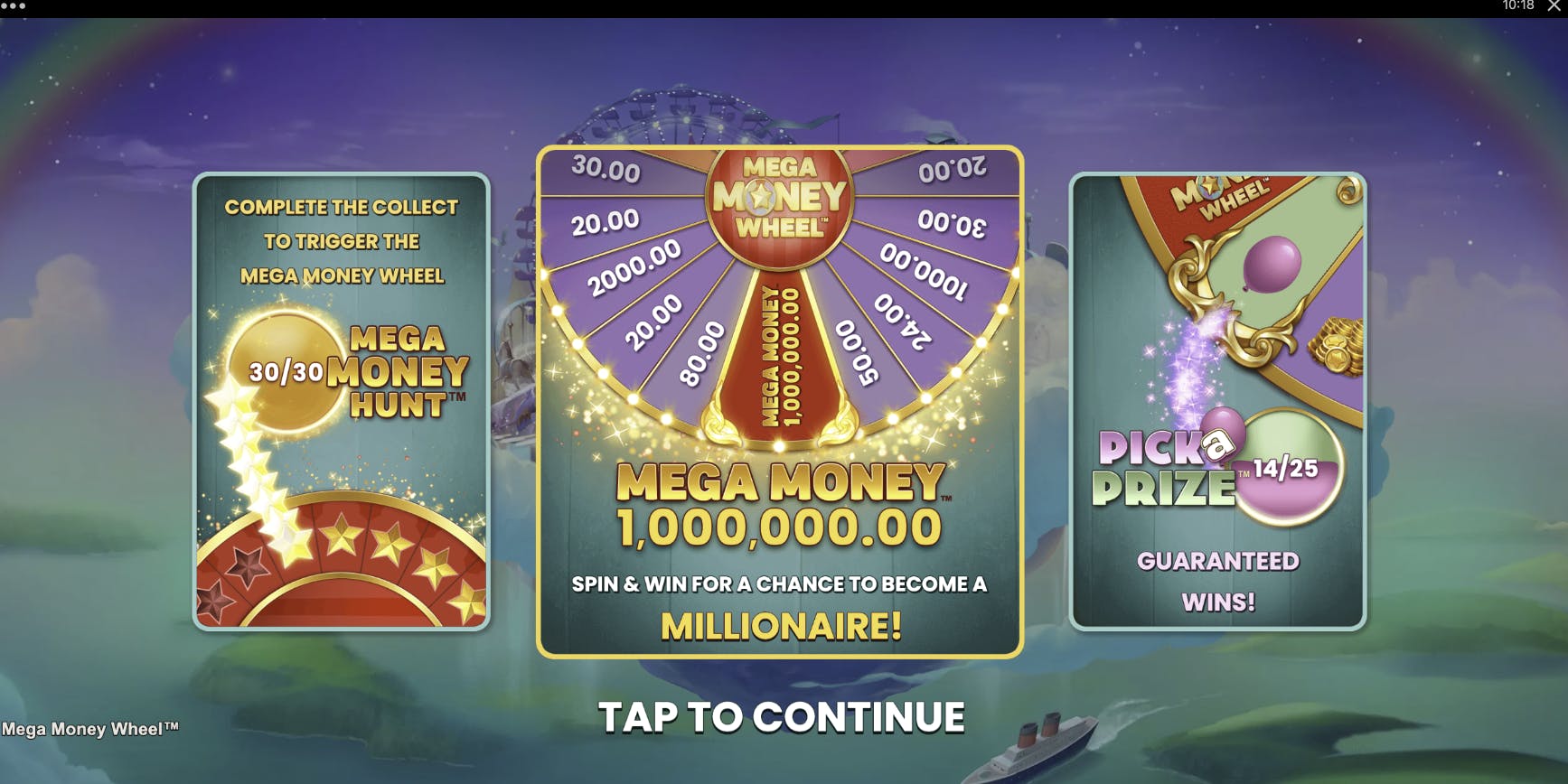 preview of mega money wheel