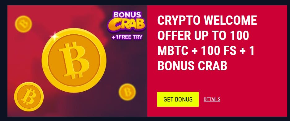 crypto bonus at rabona casino