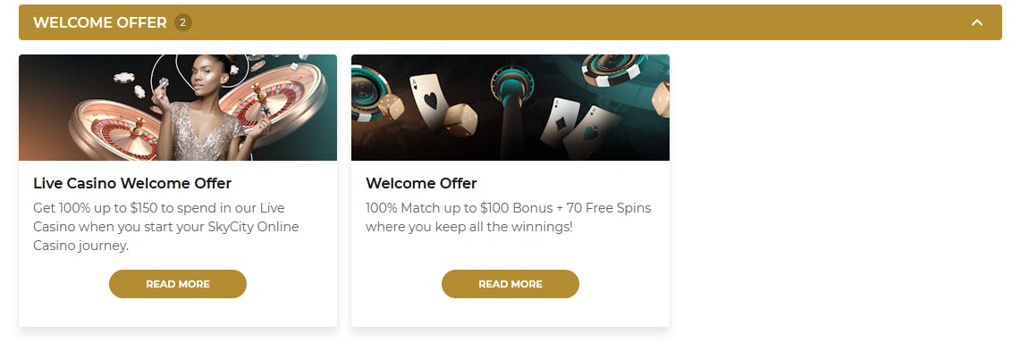 skycity casino welcome offers