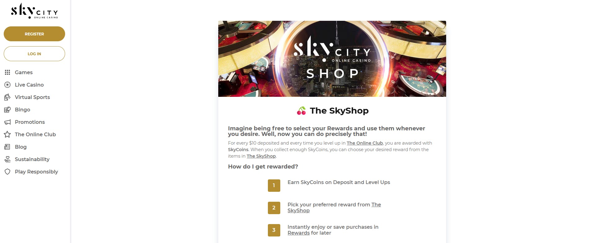 skycity shop