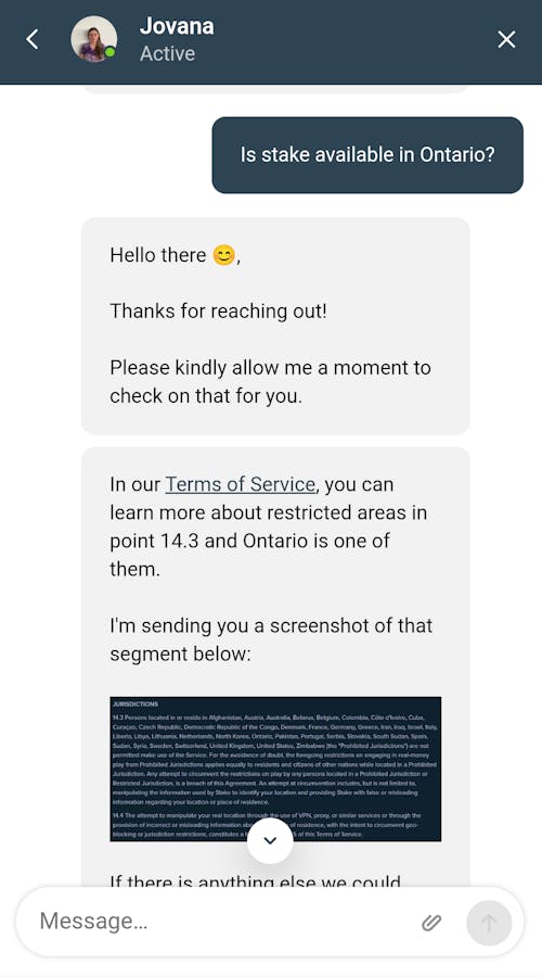 stake casino live chat