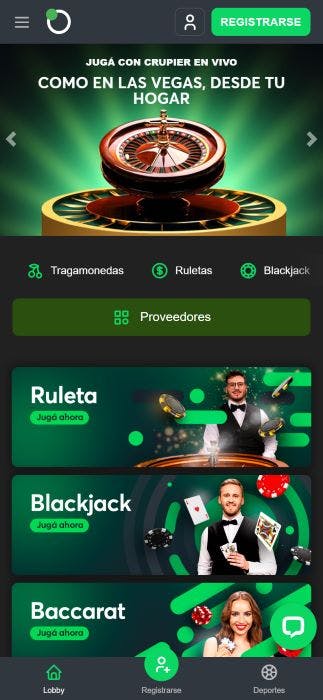 Sportsbet Argentina Casino en vivo