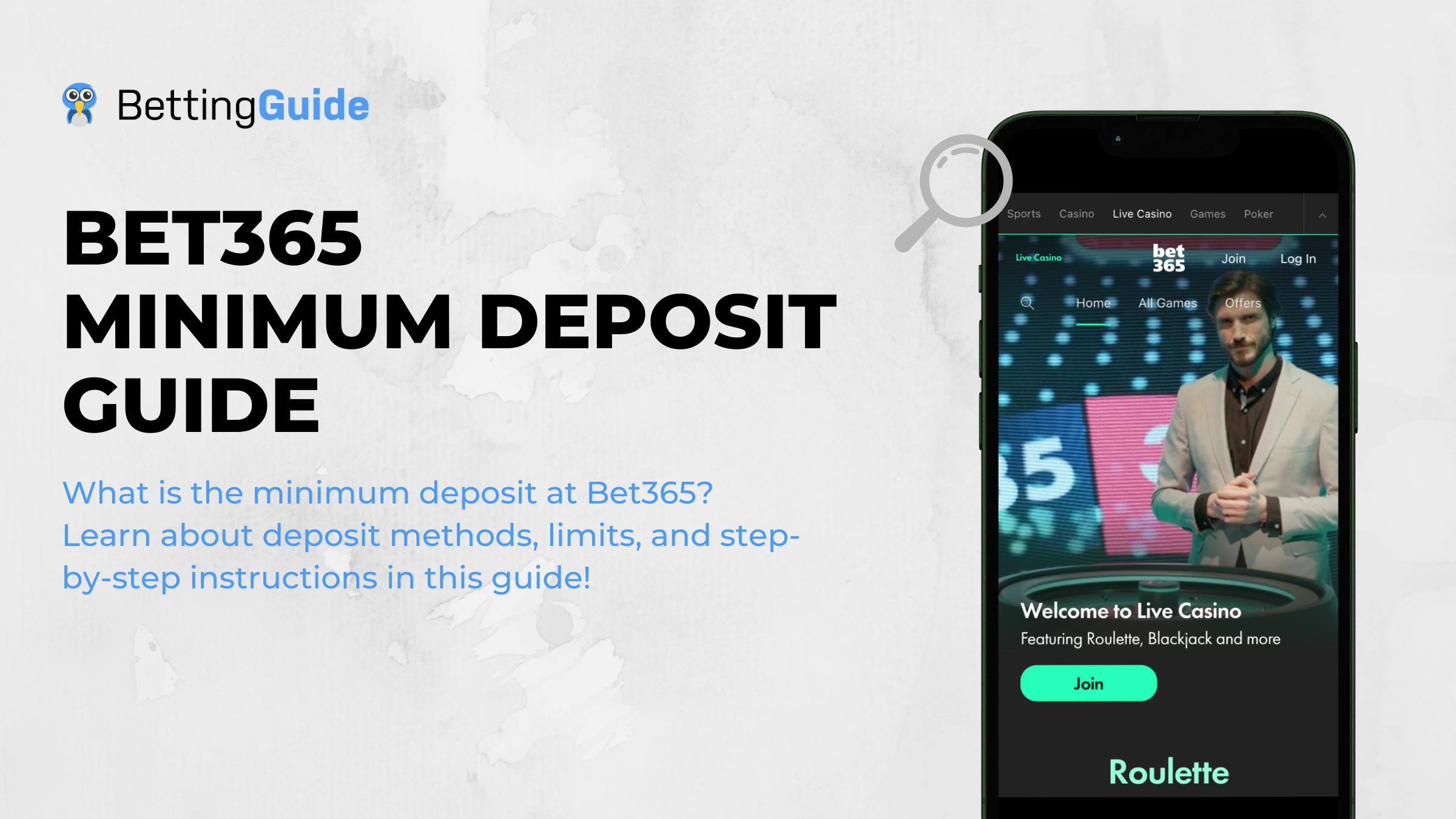 Bet365 minimum deposit