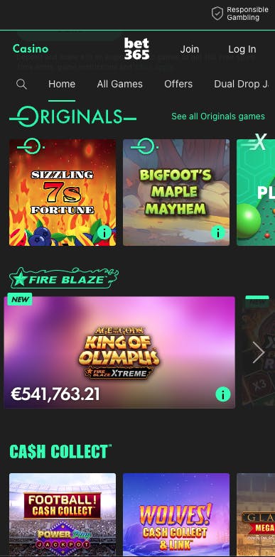 bet365 ireland online slots