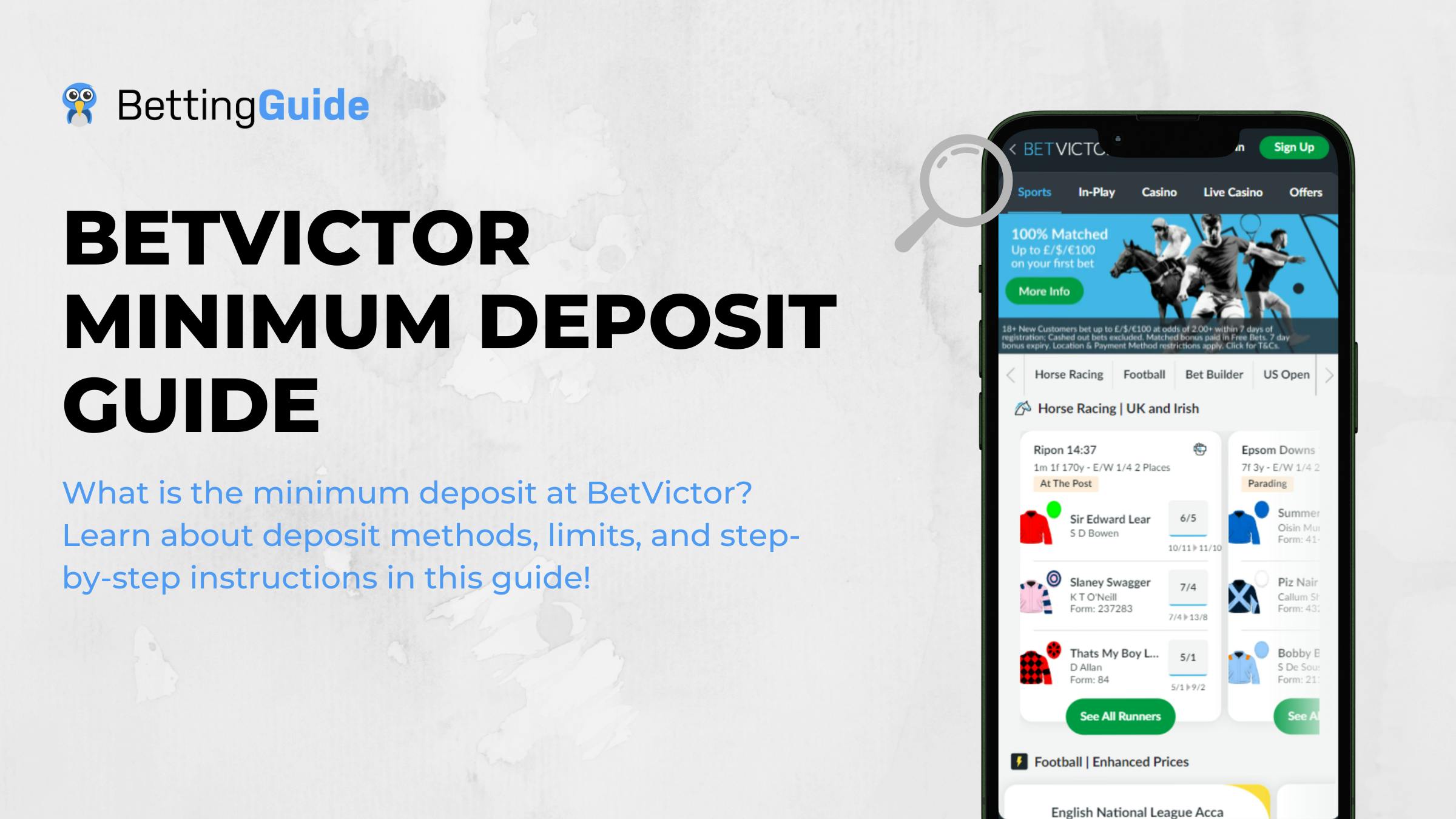 betvictor minimum deposit