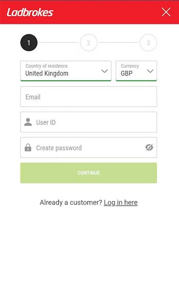 Ladbrokes registration 1 and 2