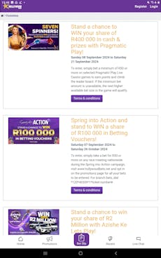 Hollywoodbets App Android 3