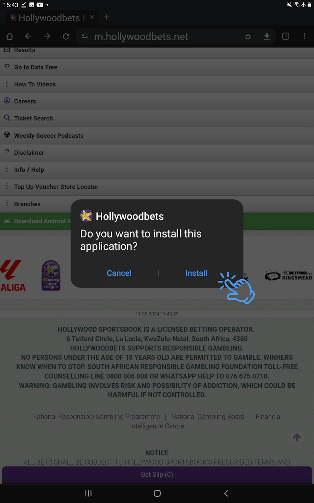 How to Install Hollywoodbets App Android 7