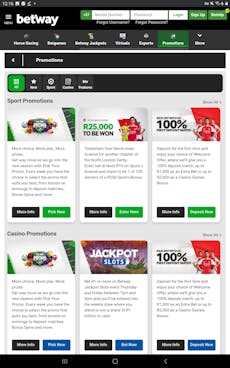 Betway App for Android 5
