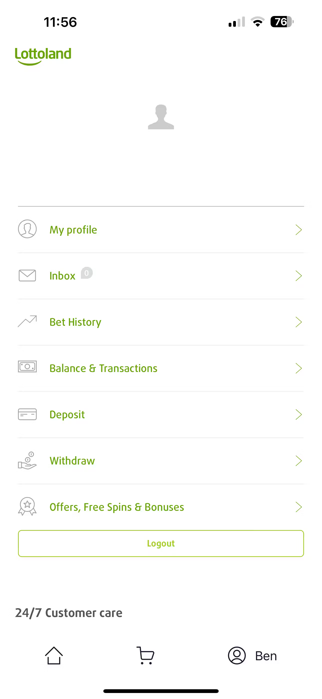 Lottoland profile UK